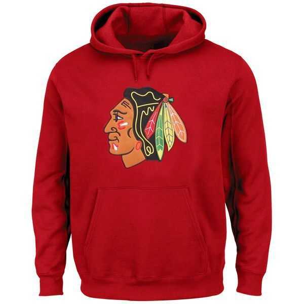 Chicago Blackhawks Red Big Logo With Crest Pullover Hoodie WEM,We sell and wholesale Chicago Blackhawks Red Big Logo With Crest Pullover Hoodie WEM on line form chian!